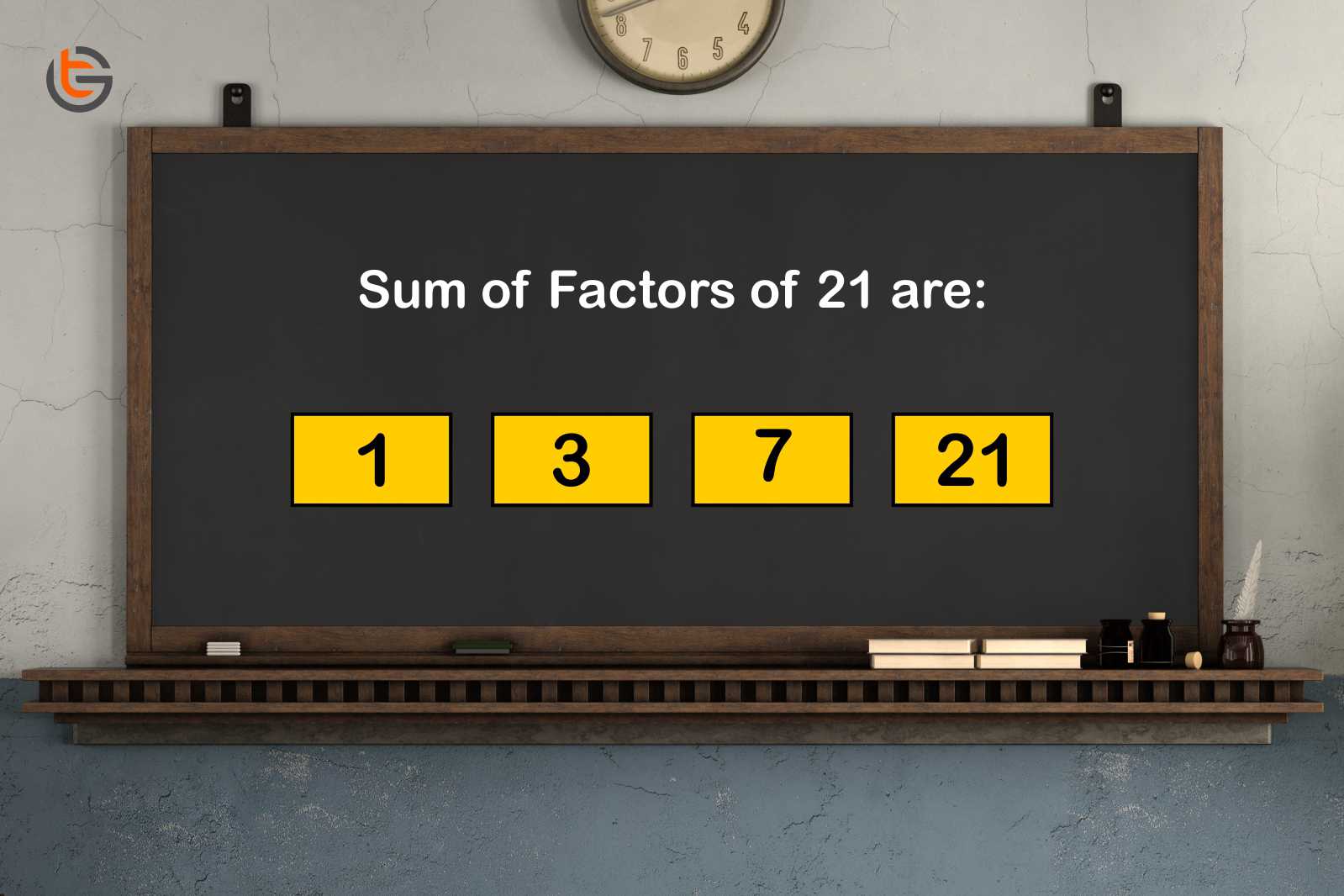 What is the sum of factors of 21 ?