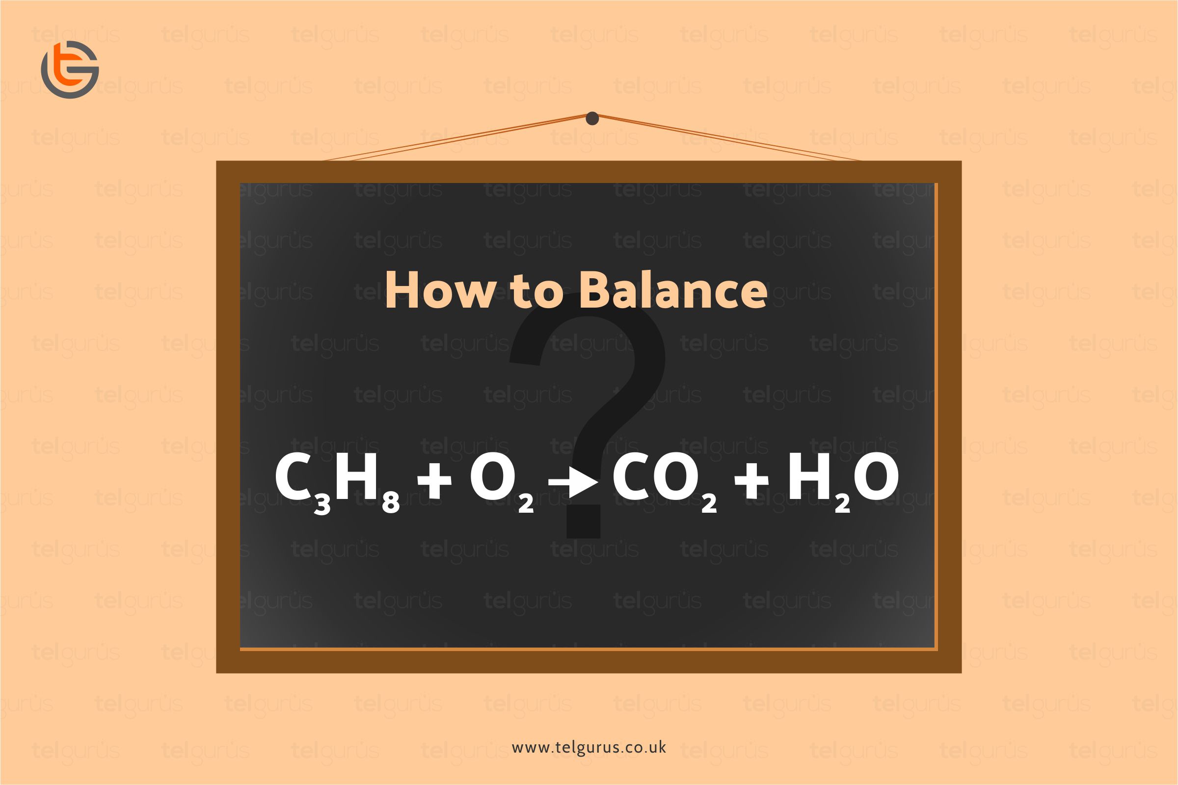 Balance the following equation: C3H8 + O2 —-> CO2 + H2O.