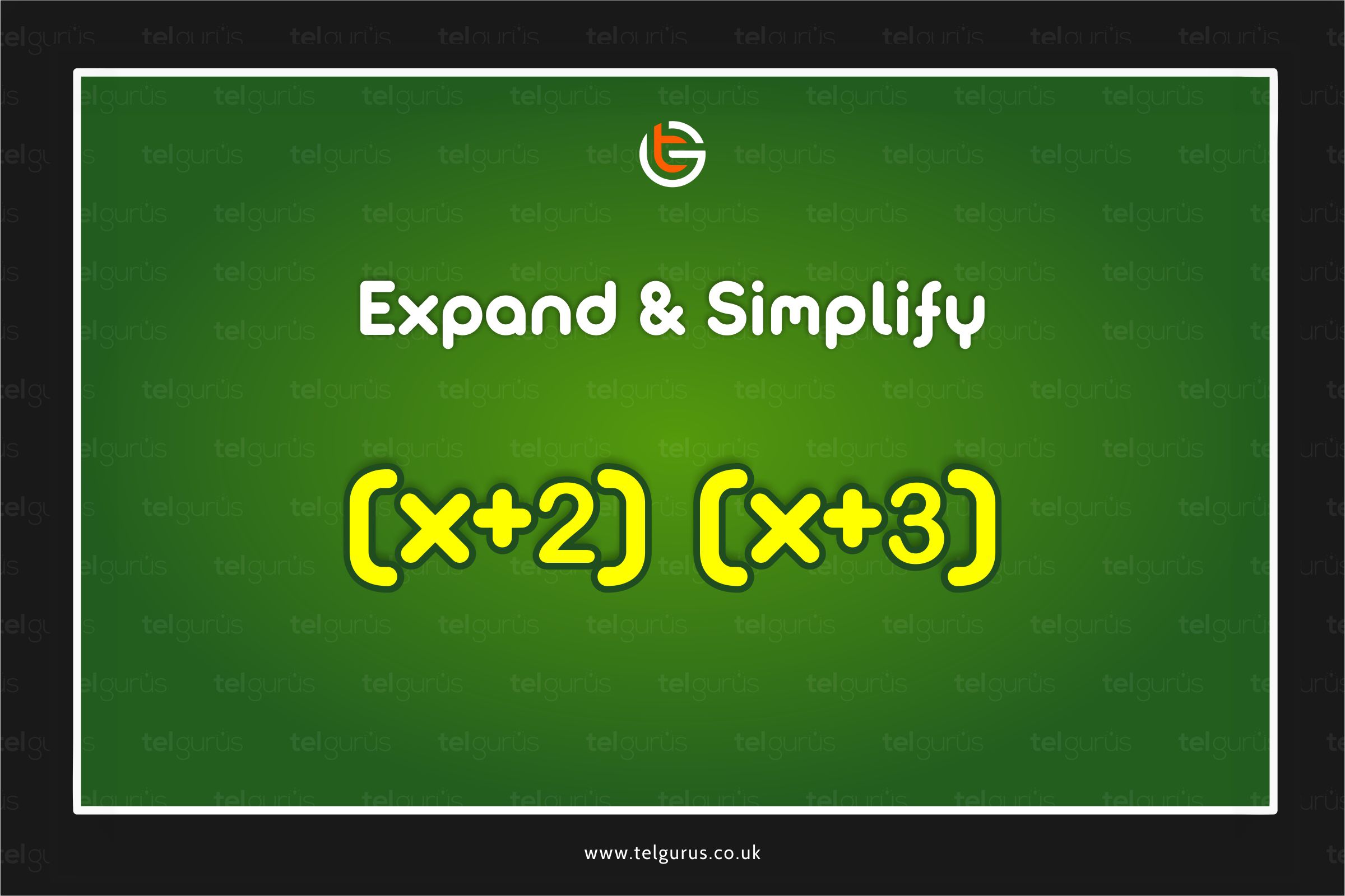 Expand and simplify (x+2)(x+3)