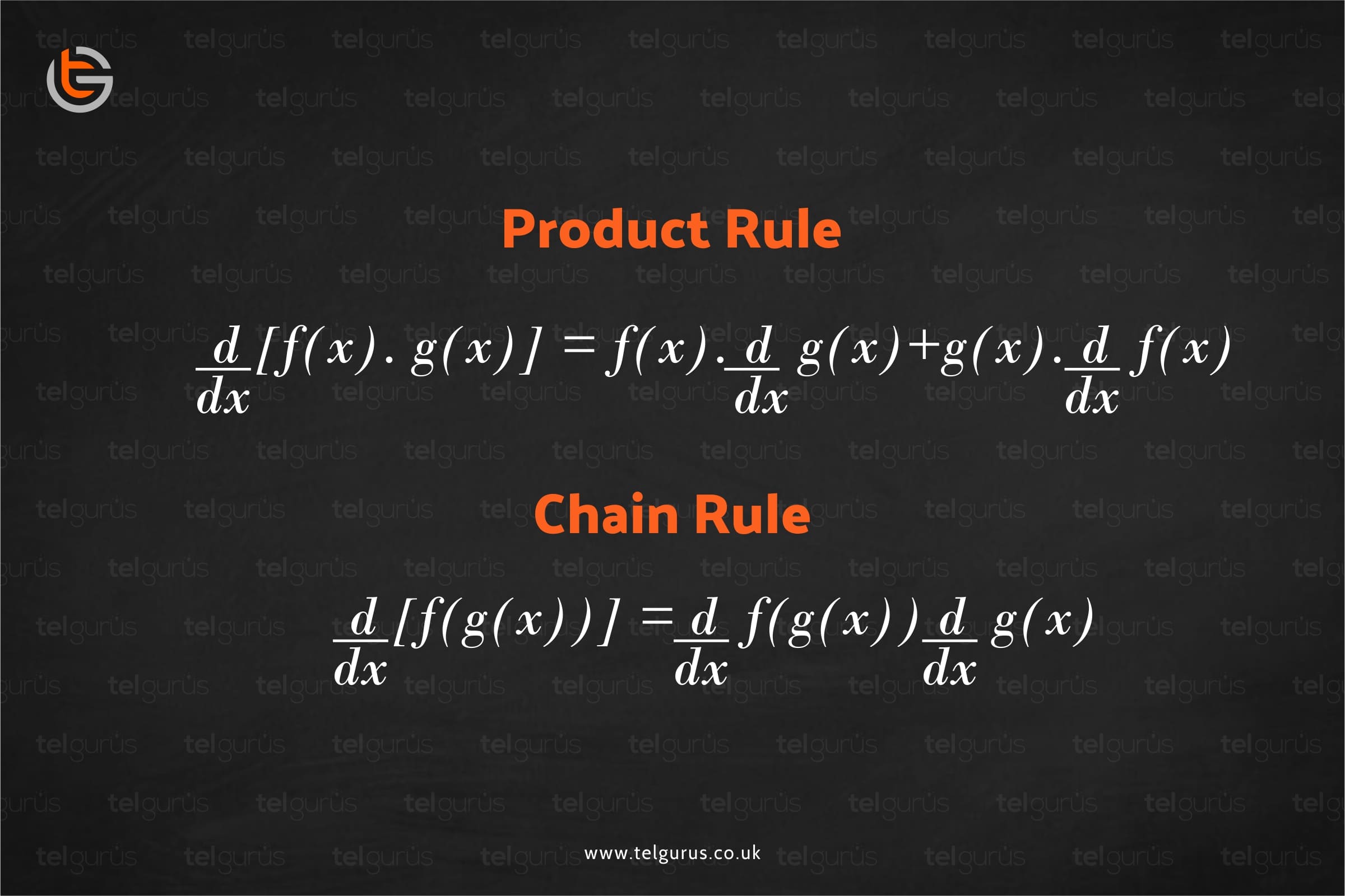 When do I use the chain rule and when do I use the product rule in differentiation