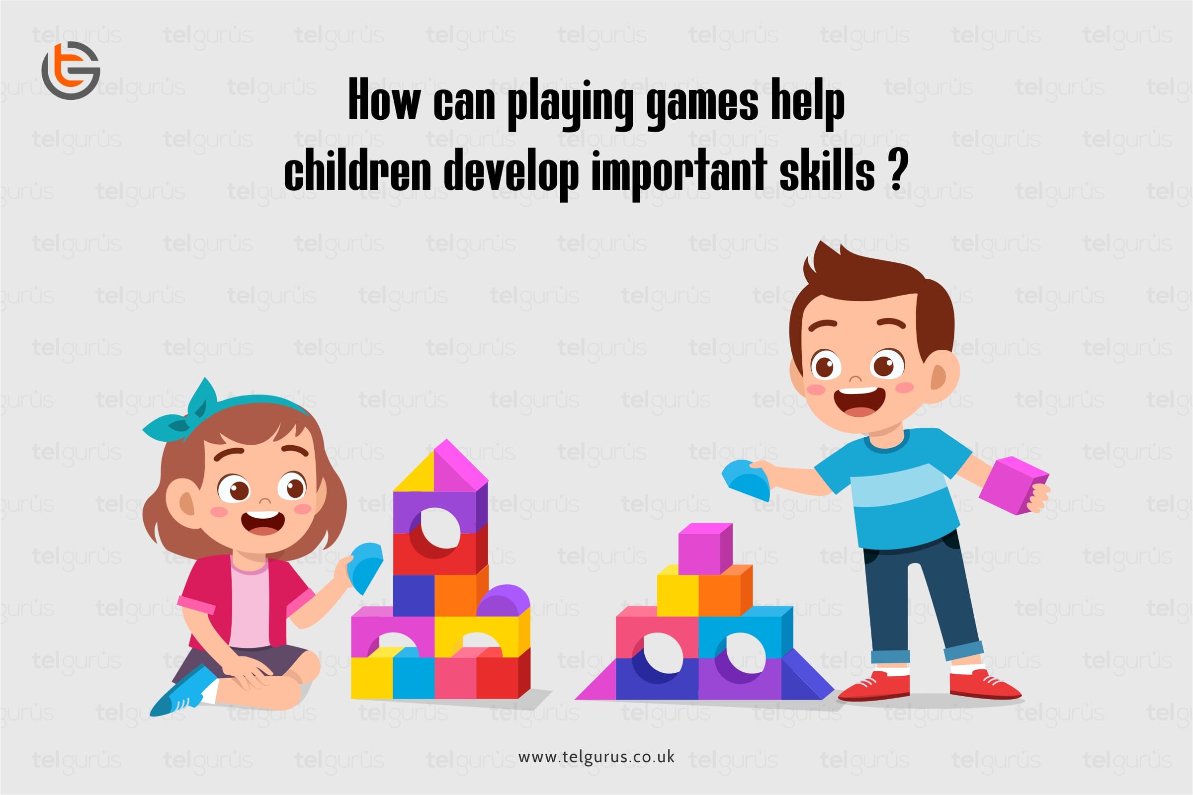 How can playing games help children develop important skills?