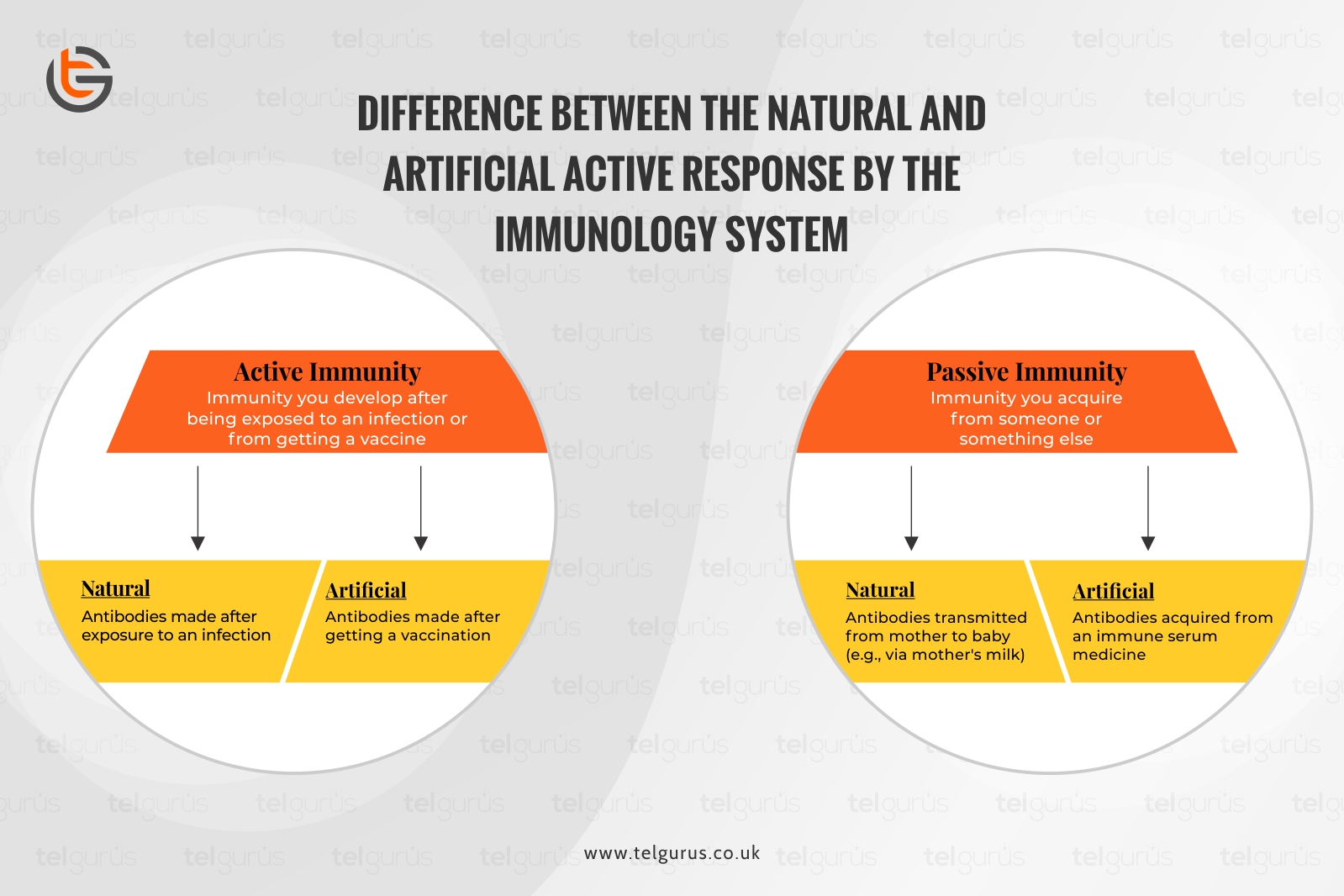 Difference Between The Natural And Artificial Active Response By The 